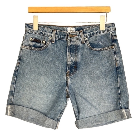Calvin Klein Jeans Pants - Calvin Klein Jeans Vintage Button Fly Cuffed Denim Shorts